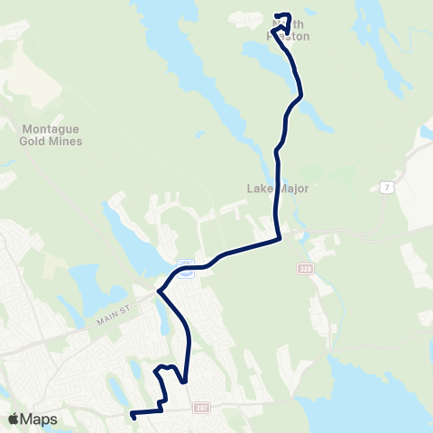 Halifax Transit North Preston map