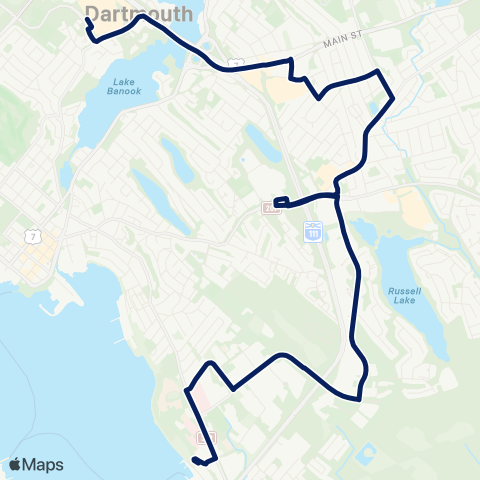 Halifax Transit Baker map