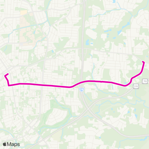 High Point Transit E Green Drive map