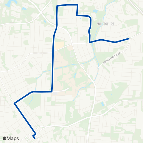 High Point Transit Montlieu Avenue map