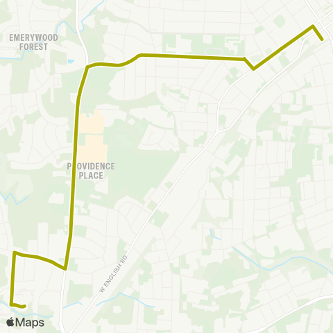 High Point Transit Westchester Drive map