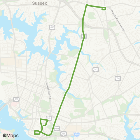 HRT Tidewater Drive map