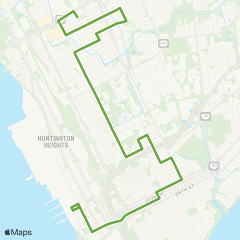 HRT Marshall Avenue map