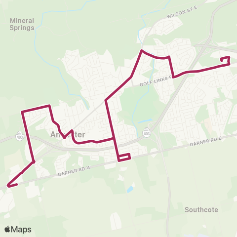 HSR Ancaster map