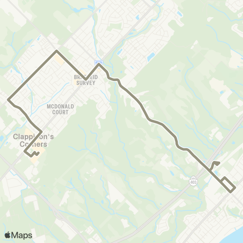 HSR Waterdown Mountaineer map