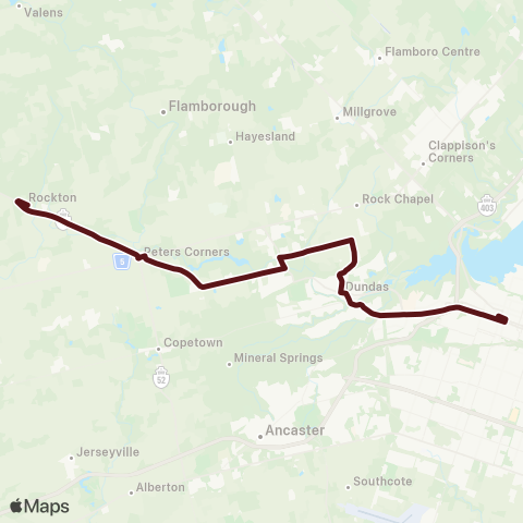 HSR Rockton Worlds Fair Shuttle map