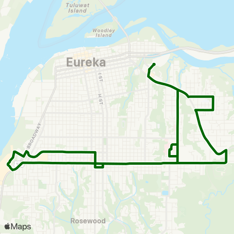 ETS Ets Green Route map