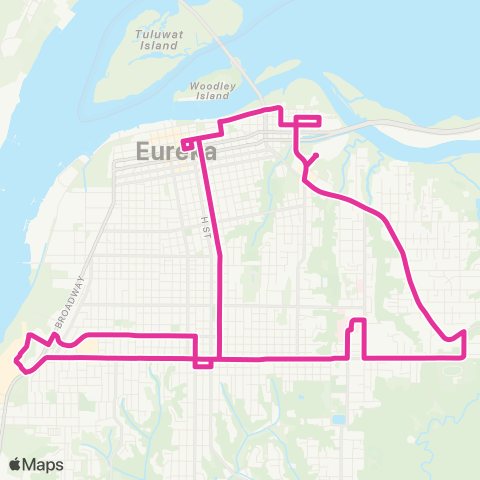 ETS Ets Rainbow Route map