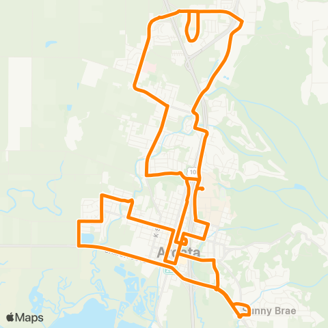 A&MRTS Arcata Orange Route map