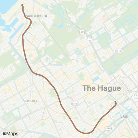 HTM Scheveningen Haven - Rijswijkseplein map