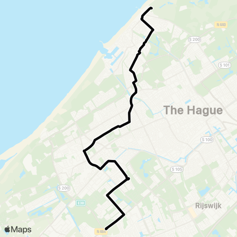 HTM Vrederust - Scheveningen Noorderstrand map