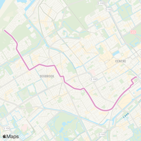 HTM Den Haag Duindorp - Station Den Haag HS map