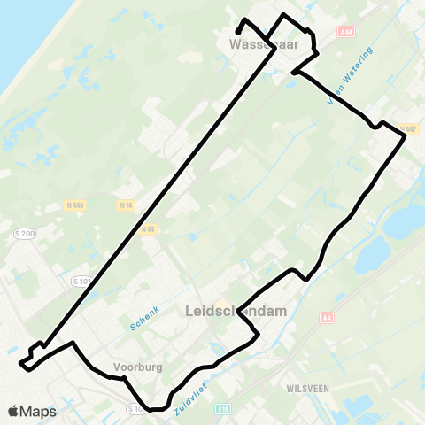 HTM Nachtlijn 2: CS - Leidschendam - Wassenaar map