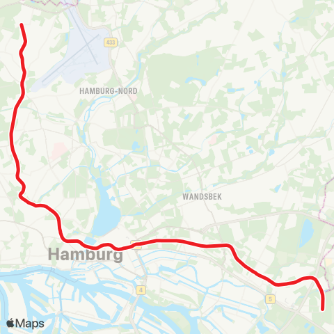 HVV Niendorf Nord > Hauptbahnhof Nord > Mümmelmannsberg map