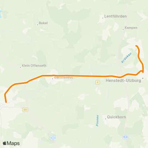 AKN Elmshorn > Barmstedt > Ulzburg Süd map