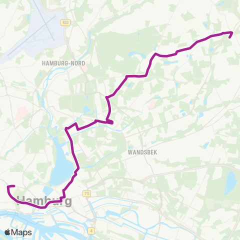 HVV MetroBus Feldstraße > Hauptbahnhof > Borgweg > Berne map