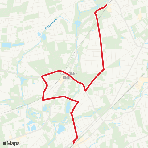 StadtBus/RegionalBus (Hamburg) Bf. Tonndorf > Farmsen > Berne map