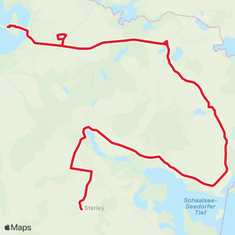 StadtBus/RegionalBus (Umland) Ziethen > Mustin > Kittlitz > Salem > Sterley, Schule map