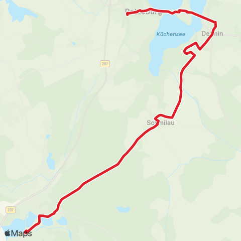 StadtBus/RegionalBus (Umland) Mölln, Zob > Schmilau > Ratzeburger Schulen map