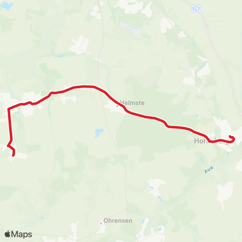 StadtBus/RegionalBus (Umland) Wedel > Fredenbeck - Deinste - Helmste > Horneburg map