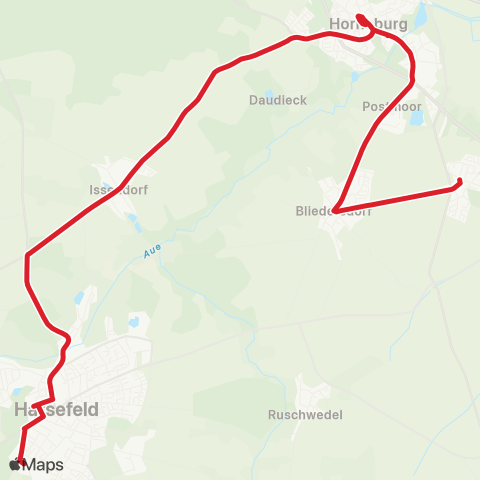 StadtBus/RegionalBus (Umland) Nottensdorf > Bliedersdorf - Horneburg - Issendorf > Harsefeld map