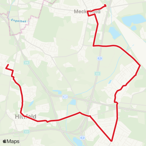 NachtBus Bf. Meckelfeld > Maschen > Bf. Hittfeld map