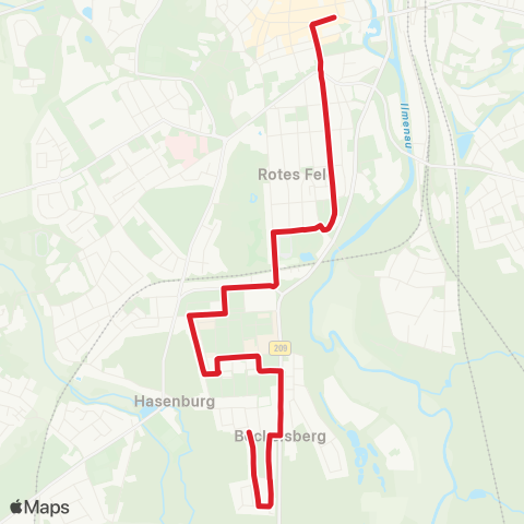 StadtBus/RegionalBus (Umland) Schulen AM Kreideberg map