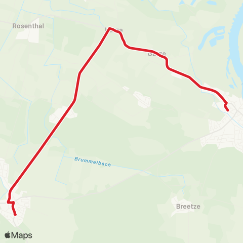 StadtBus/RegionalBus (Umland) Neetze > Karze > Garze > Bleckede map