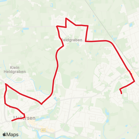 StadtBus/RegionalBus (Umland) Bau: Uetersen Stadt - Heidgraben - Bf. Tornesch map