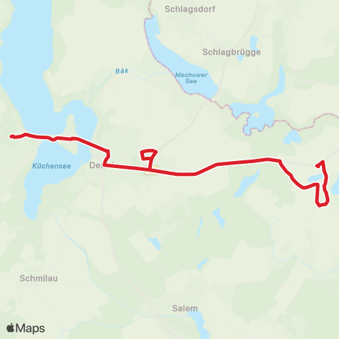 StadtBus/RegionalBus (Umland) Mustin > Ziethen > Ratzeburger Schulen map