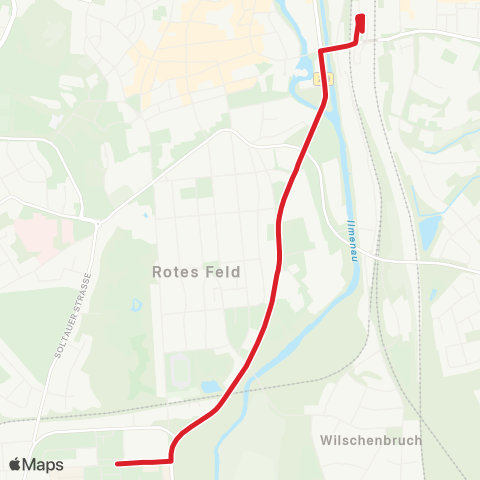 StadtBus/RegionalBus (Umland) Leuphana - Bahnhof / Zob map