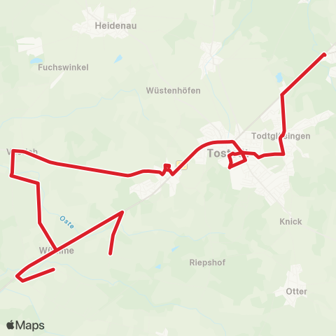 StadtBus/RegionalBus (Umland) Wümme / Quellen - Tostedt map