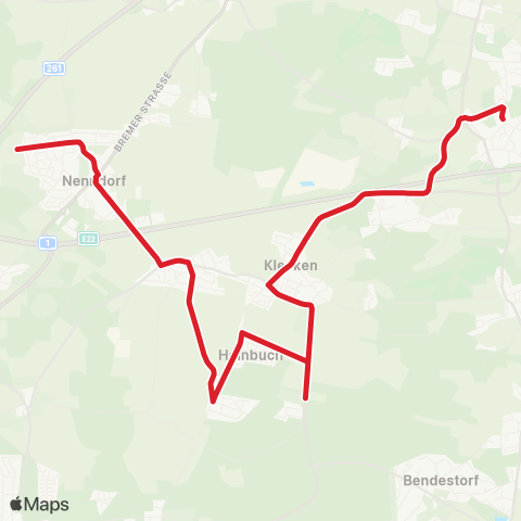 StadtBus/RegionalBus (Umland) Klecken > Eckel > Nenndorf map