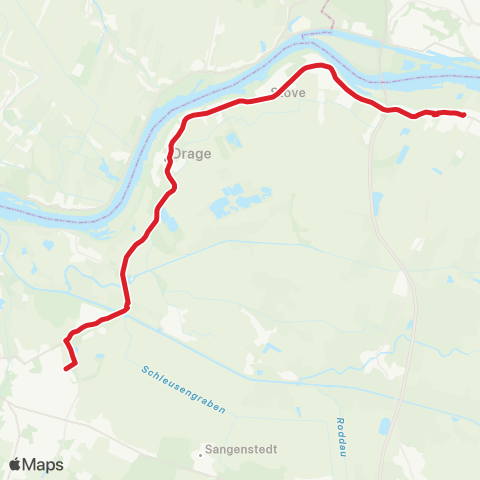 StadtBus/RegionalBus (Umland) Winsen > Drage > Stove > Rönne > Niedermarschacht map