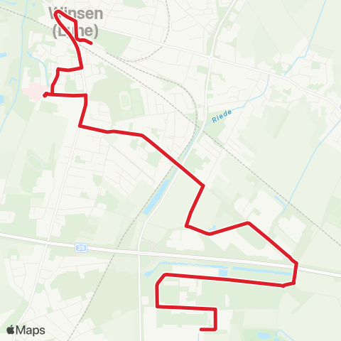 StadtBus/RegionalBus (Umland) Bf. Winsen > Krankenhaus > Messerschmittstr. (Süd) map