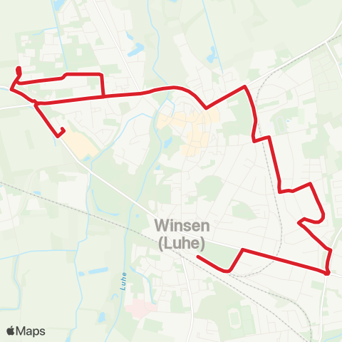 StadtBus/RegionalBus (Umland) Bf. Winsen > Altstadtring > Luhe-Park map