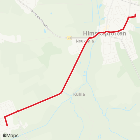 StadtBus/RegionalBus (Umland) Oldendorf > Himmelpforten map