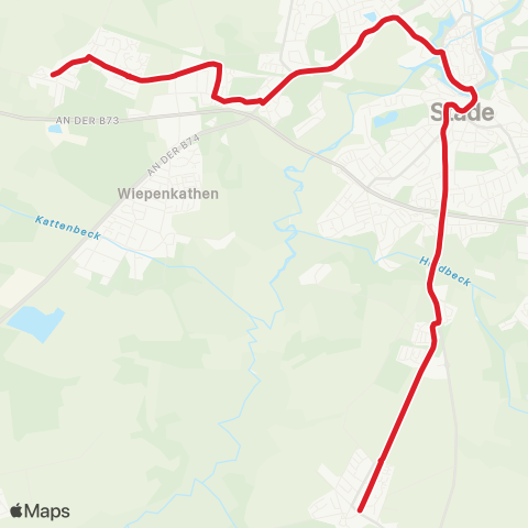 StadtBus/RegionalBus (Umland) Hagen - Riensförde - Bahnhof - Krankenhaus-Hahle - Haddorf map