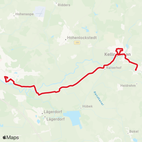 StadtBus/RegionalBus (Umland) Itzehoe > Wittenbergen - Kellinghusen > Wrist map