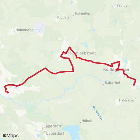 StadtBus/RegionalBus (Umland) Itzehoe, Zob > Hohenlockstedt > Kellinghusen > Bf. Wrist map