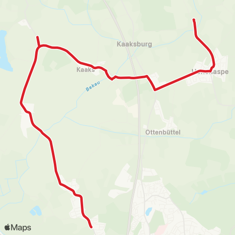 StadtBus/RegionalBus (Umland) Drage > Hohenaspe >Kaaks > Mehlbek > Heiligenstedten map