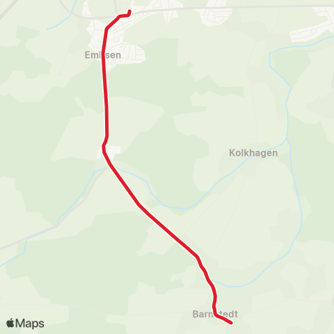 StadtBus/RegionalBus (Umland) Barnstedt > Heinsen > Embsen, Sz map