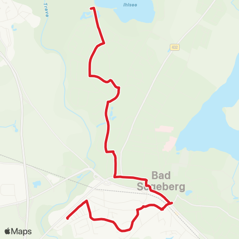 StadtBus/RegionalBus (Umland) Friedhof Ihlwald >Zob >Weichseldamm map