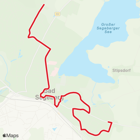 StadtBus/RegionalBus (Umland) Strandbad Ihlsee >Krankenhausstraße >Kuckucksbarg map