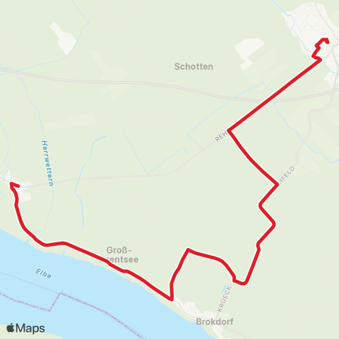 StadtBus/RegionalBus (Umland) St. Margarethen > Brokdorf > Wilster map