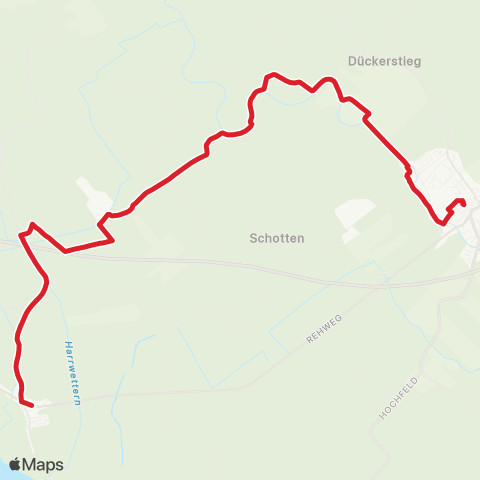 StadtBus/RegionalBus (Umland) Landscheide >Nortorf > Wilster map