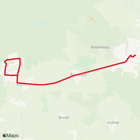 StadtBus/RegionalBus (Umland) Dassendorf >Schwarzenbek map