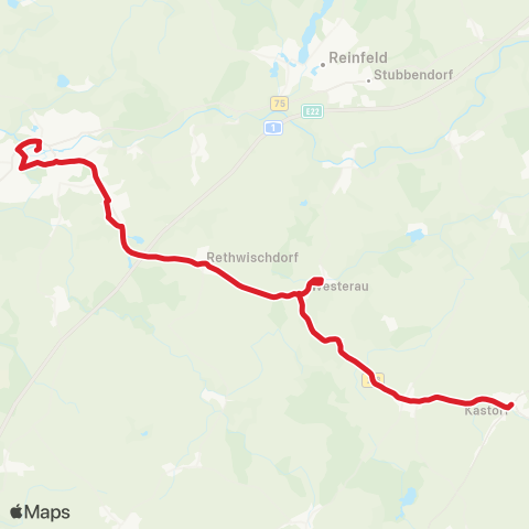 StadtBus/RegionalBus (Umland) Kastorf >Westerau>Bad Oldesloe map