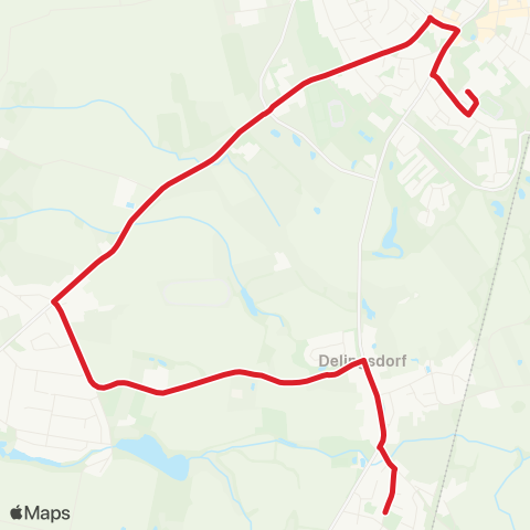 StadtBus/RegionalBus (Umland) Delingsdorf>Bargteheide map