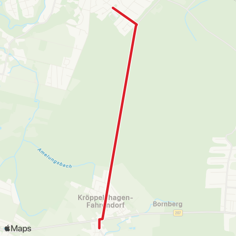 StadtBus/RegionalBus (Umland) Kröppelshagen>Aumühle map